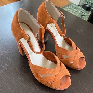 Seychelles Suede Platform Heel